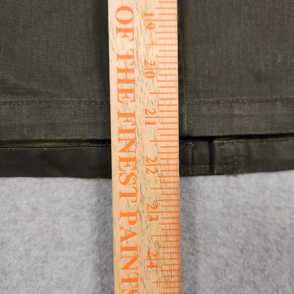 J Crew Field Jacket Womens Small Green Treated Cotton Corduroy Collar Snap - Picture 10 of 15